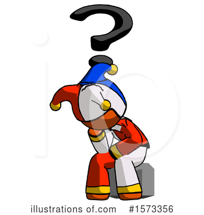 Royalty-Free (RF) Orange Design Mascot Clipart Illustration by Leo Blanchette - Stock Sample #1573356