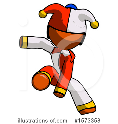 Royalty-Free (RF) Orange Design Mascot Clipart Illustration by Leo Blanchette - Stock Sample #1573358