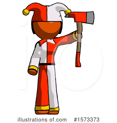 Royalty-Free (RF) Orange Design Mascot Clipart Illustration by Leo Blanchette - Stock Sample #1573373