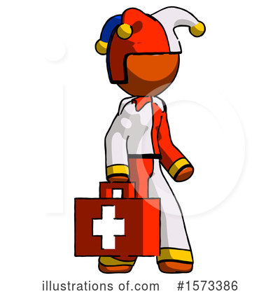 Royalty-Free (RF) Orange Design Mascot Clipart Illustration by Leo Blanchette - Stock Sample #1573386