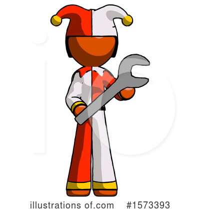 Royalty-Free (RF) Orange Design Mascot Clipart Illustration by Leo Blanchette - Stock Sample #1573393