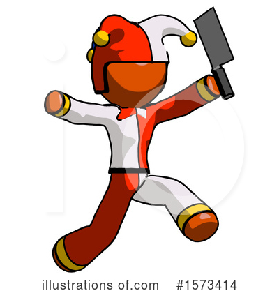 Royalty-Free (RF) Orange Design Mascot Clipart Illustration by Leo Blanchette - Stock Sample #1573414