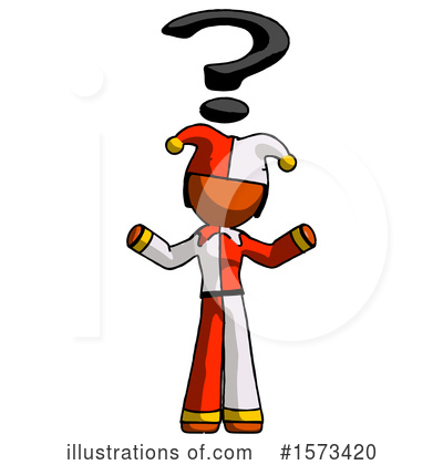 Royalty-Free (RF) Orange Design Mascot Clipart Illustration by Leo Blanchette - Stock Sample #1573420