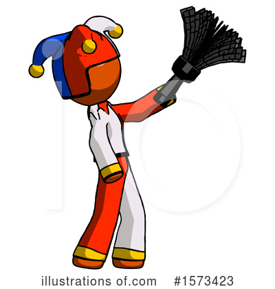 Royalty-Free (RF) Orange Design Mascot Clipart Illustration by Leo Blanchette - Stock Sample #1573423
