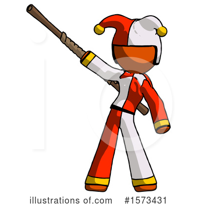 Royalty-Free (RF) Orange Design Mascot Clipart Illustration by Leo Blanchette - Stock Sample #1573431