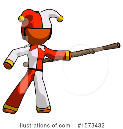 Royalty-Free (RF) Orange Design Mascot Clipart Illustration by Leo Blanchette - Stock Sample #1573432
