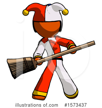 Royalty-Free (RF) Orange Design Mascot Clipart Illustration by Leo Blanchette - Stock Sample #1573437