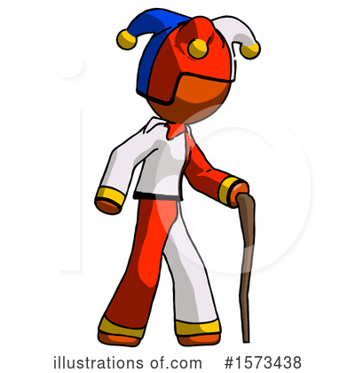 Royalty-Free (RF) Orange Design Mascot Clipart Illustration by Leo Blanchette - Stock Sample #1573438