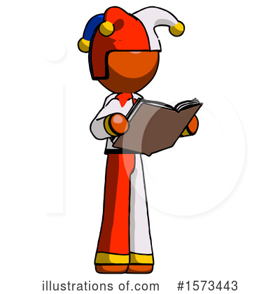Royalty-Free (RF) Orange Design Mascot Clipart Illustration by Leo Blanchette - Stock Sample #1573443
