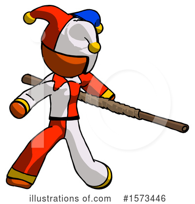Royalty-Free (RF) Orange Design Mascot Clipart Illustration by Leo Blanchette - Stock Sample #1573446