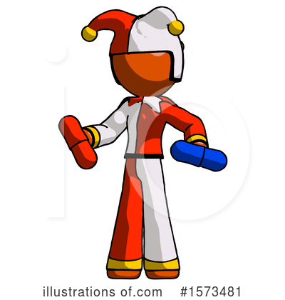 Royalty-Free (RF) Orange Design Mascot Clipart Illustration by Leo Blanchette - Stock Sample #1573481