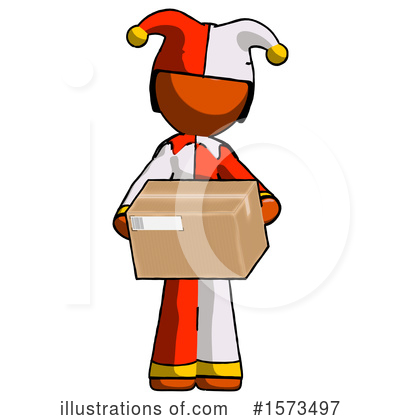 Royalty-Free (RF) Orange Design Mascot Clipart Illustration by Leo Blanchette - Stock Sample #1573497