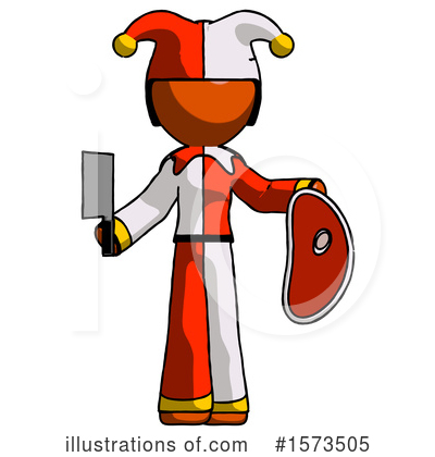 Royalty-Free (RF) Orange Design Mascot Clipart Illustration by Leo Blanchette - Stock Sample #1573505