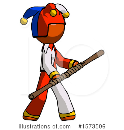 Royalty-Free (RF) Orange Design Mascot Clipart Illustration by Leo Blanchette - Stock Sample #1573506