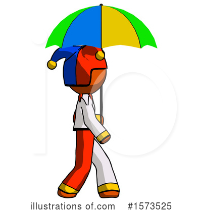 Royalty-Free (RF) Orange Design Mascot Clipart Illustration by Leo Blanchette - Stock Sample #1573525
