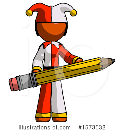 Royalty-Free (RF) Orange Design Mascot Clipart Illustration by Leo Blanchette - Stock Sample #1573532