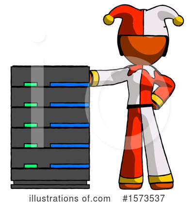 Royalty-Free (RF) Orange Design Mascot Clipart Illustration by Leo Blanchette - Stock Sample #1573537