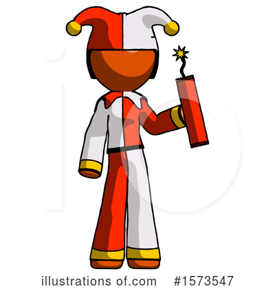 Royalty-Free (RF) Orange Design Mascot Clipart Illustration by Leo Blanchette - Stock Sample #1573547