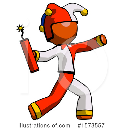 Royalty-Free (RF) Orange Design Mascot Clipart Illustration by Leo Blanchette - Stock Sample #1573557