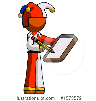 Royalty-Free (RF) Orange Design Mascot Clipart Illustration by Leo Blanchette - Stock Sample #1573572