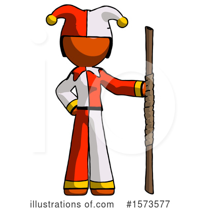 Royalty-Free (RF) Orange Design Mascot Clipart Illustration by Leo Blanchette - Stock Sample #1573577