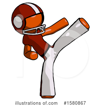 Royalty-Free (RF) Orange Design Mascot Clipart Illustration by Leo Blanchette - Stock Sample #1580867