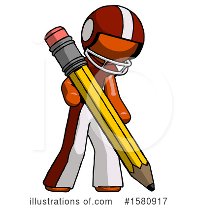 Royalty-Free (RF) Orange Design Mascot Clipart Illustration by Leo Blanchette - Stock Sample #1580917