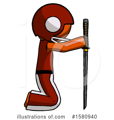 Royalty-Free (RF) Orange Design Mascot Clipart Illustration by Leo Blanchette - Stock Sample #1580940