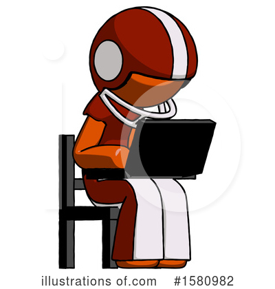 Royalty-Free (RF) Orange Design Mascot Clipart Illustration by Leo Blanchette - Stock Sample #1580982