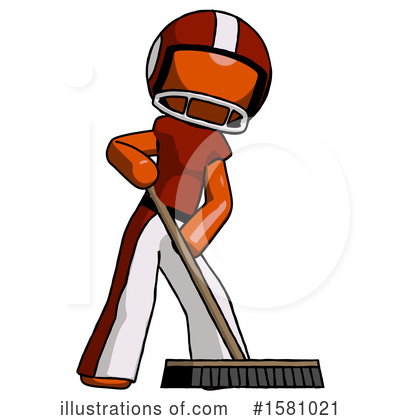 Royalty-Free (RF) Orange Design Mascot Clipart Illustration by Leo Blanchette - Stock Sample #1581021