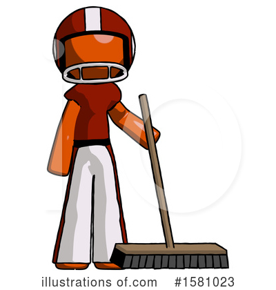 Royalty-Free (RF) Orange Design Mascot Clipart Illustration by Leo Blanchette - Stock Sample #1581023