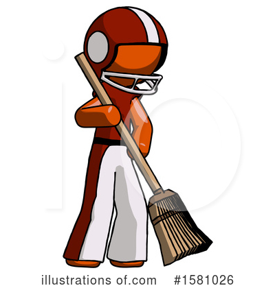 Royalty-Free (RF) Orange Design Mascot Clipart Illustration by Leo Blanchette - Stock Sample #1581026