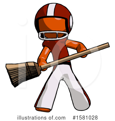Royalty-Free (RF) Orange Design Mascot Clipart Illustration by Leo Blanchette - Stock Sample #1581028