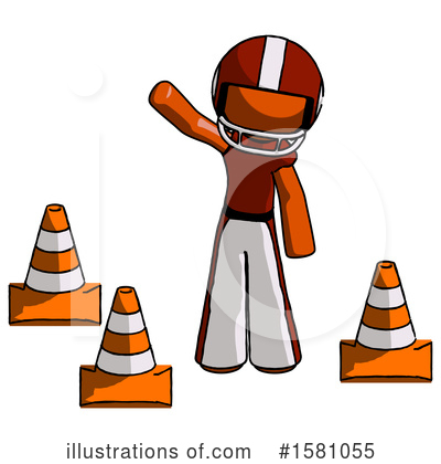 Royalty-Free (RF) Orange Design Mascot Clipart Illustration by Leo Blanchette - Stock Sample #1581055