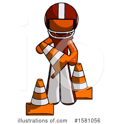 Royalty-Free (RF) Orange Design Mascot Clipart Illustration by Leo Blanchette - Stock Sample #1581056