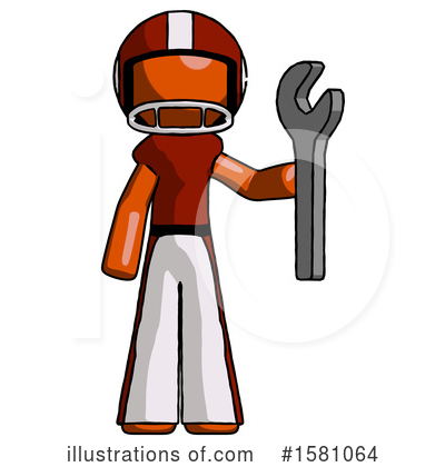 Royalty-Free (RF) Orange Design Mascot Clipart Illustration by Leo Blanchette - Stock Sample #1581064