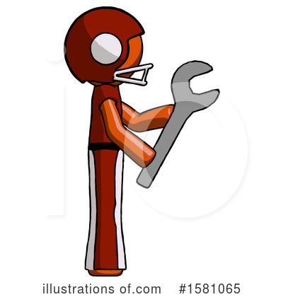 Royalty-Free (RF) Orange Design Mascot Clipart Illustration by Leo Blanchette - Stock Sample #1581065