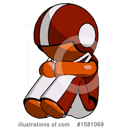 Royalty-Free (RF) Orange Design Mascot Clipart Illustration by Leo Blanchette - Stock Sample #1581069
