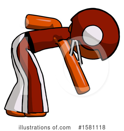 Royalty-Free (RF) Orange Design Mascot Clipart Illustration by Leo Blanchette - Stock Sample #1581118