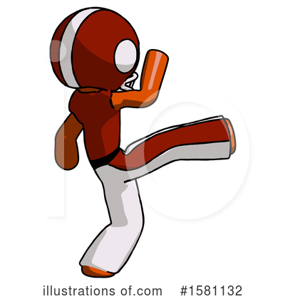 Royalty-Free (RF) Orange Design Mascot Clipart Illustration by Leo Blanchette - Stock Sample #1581132