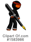 Orange Design Mascot Clipart #1583986 by Leo Blanchette