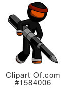 Orange Design Mascot Clipart #1584006 by Leo Blanchette