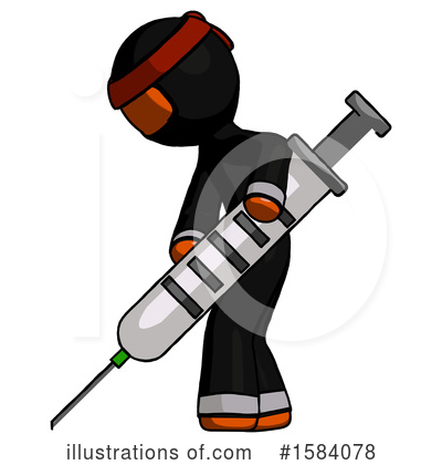 Royalty-Free (RF) Orange Design Mascot Clipart Illustration by Leo Blanchette - Stock Sample #1584078