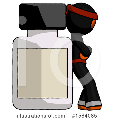 Royalty-Free (RF) Orange Design Mascot Clipart Illustration by Leo Blanchette - Stock Sample #1584085