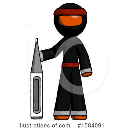 Royalty-Free (RF) Orange Design Mascot Clipart Illustration by Leo Blanchette - Stock Sample #1584091
