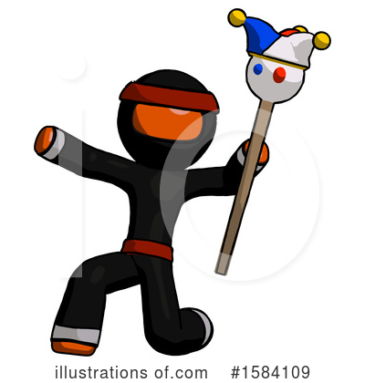 Royalty-Free (RF) Orange Design Mascot Clipart Illustration by Leo Blanchette - Stock Sample #1584109