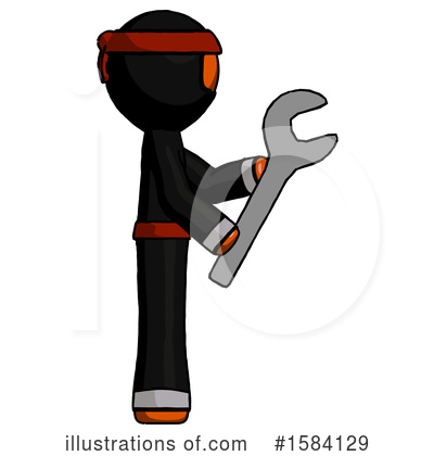 Royalty-Free (RF) Orange Design Mascot Clipart Illustration by Leo Blanchette - Stock Sample #1584129