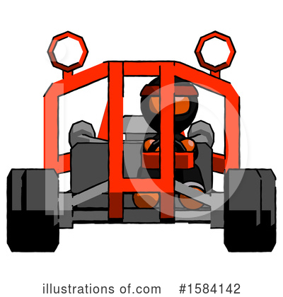 Royalty-Free (RF) Orange Design Mascot Clipart Illustration by Leo Blanchette - Stock Sample #1584142