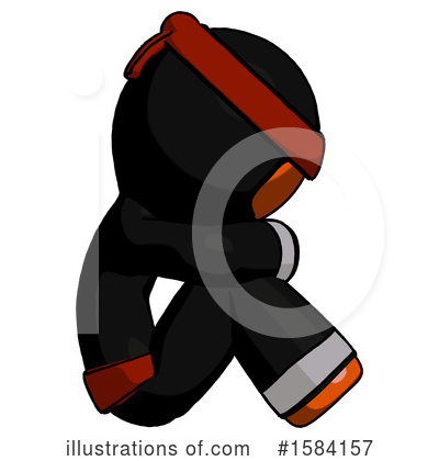 Royalty-Free (RF) Orange Design Mascot Clipart Illustration by Leo Blanchette - Stock Sample #1584157