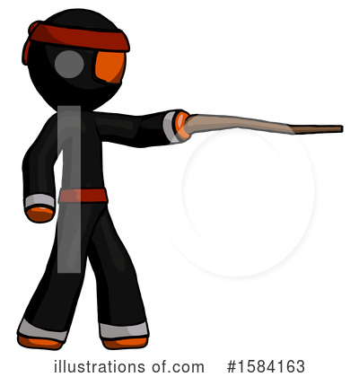 Royalty-Free (RF) Orange Design Mascot Clipart Illustration by Leo Blanchette - Stock Sample #1584163